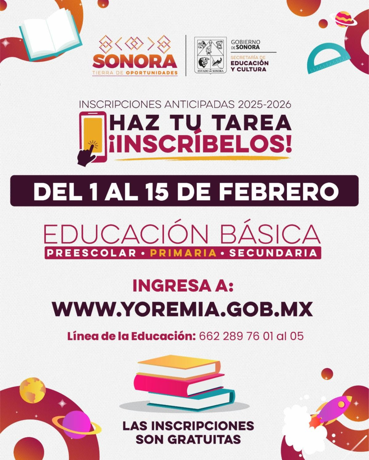 Mañana inician las Inscripciones Anticipadas del nivel básico para el ciclo escolar 2025-2026: SEC